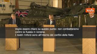 Boris Johson: "Non combatteremo contro la Russia in Ucraina"