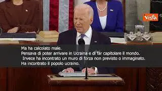 SOTTOTITOLI Ucraina, Biden: "La libertà vince sulla tirannia, Putin ha fatto male i calcoli"