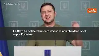 SOTTOTITOLI Zelensky condanna il rifiuto della Nato per No-fly zone