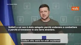 SOTTOTITOLI Zelensky: "Uccisi quasi diecimila soldati Russi"