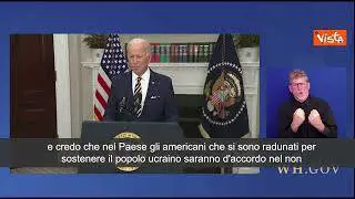 Ucraina, Biden: "Stop a petrolio e gas russi"