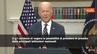 SOTTOTITOLI Biden: "Putin è l'aggressore e deve pagarne il prezzo"