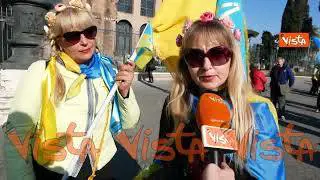 ”Oggi siamo noi ucraini, domani sarete voi europei”, ecco le voci della manifestazione a Roma