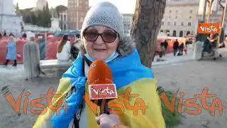 ”Combattiamo fino ultima goccia di sangue per l'Ucraina”, ecco le voci della manifestazione a Roma