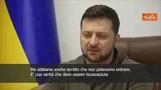 SOTTOTITOLI Zelensky: "Dobbiamo ammettere che l'Ucraina non entrerà nella Nato"