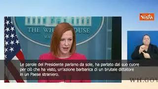 SOTTOTITOLI Casa Bianca: "Putin criminale di guerra? Presidente parlava dal suo cuore"