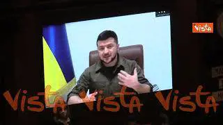 Zelensky alla Camera: "Mariupol devastata. Immaginate Genova che brucia"