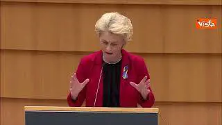 Von der Leyen: "Se la libertà ha un nome, è «Ucraina»"
