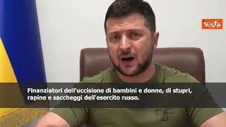 SOTTOTITOLI Zelensky al Parlamento francese: "Vostre aziende devono lasciare la Russia"
