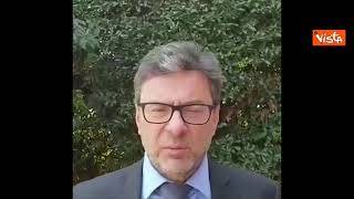 Assemblea Noi con l'Italia, Giorgetti: Vediamo scelte Ue su energia, poi si riparlerà di scostamento