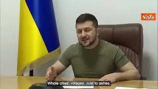 Zelensky al Consiglio Ue: "Uccisi 128 bambini in Ucraina"