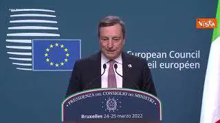 Draghi: "Cerco la pace, avrò colloquio con Putin. Gratitudine al Papa"