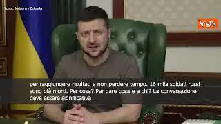 SOTTOTITOLI Zelensky alla Russia: "Parliamoci con urgenza e onestamente"