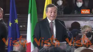 Draghi: "Per costruire futuro servono ingegno e immaginazione, la materia di cui è fatta Napoli"