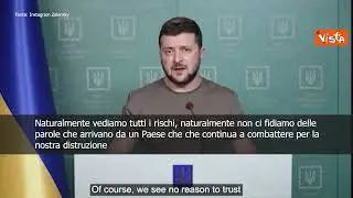 SOTTOTITOLI Zelensky: "Segnali positivi da negoziati, ma non si fermano combattimenti"