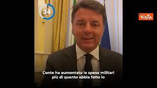 Spese militari, Renzi: "Conte vuole fine del Governo Draghi per inseguire sondaggi"