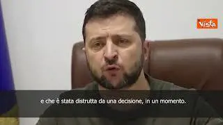SOTTOTITOLI Zelensky: "Anche Seconda guerra mondiale iniziata con distruzione di singoli stati"