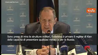 SOTTOTITOLI Lavrov: "Usa e Nato da anni vogliono rendere Ucraina Paese anti-russo"