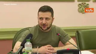 Zelensky incontra la presidente del Parlamento Ue Metsola