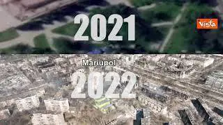Ucraina, ecco com'è Mariupol prima e dopo i bombardamenti