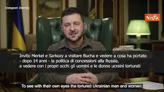 SOTTOTITOLI Zelensky: "Invito Merkel e Sarkozy a Bucha"