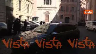 Audizione di Draghi al Copasir, l'arrivo del Presidente del Consiglio a San Macuto
