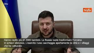 Zelensky: "Russia vuole trasformare ucraini in schiavi silenziosi"