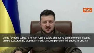 Zelensky: "Processo come Norimberga per crimini di guerra commessi in Ucraina"