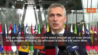 Ucraina, Stoltenberg: "Guerra può durare a lungo, rafforzare difese"