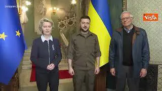 Zelensky incontra Ursula von der Leyen a Kiev
