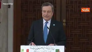 Draghi: "Rafforziamo cooperazione bilaterale con Algeria su energia"