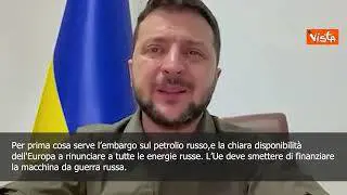 SOTTOTITOLI Zelensky: "Europa smetta di finanziare macchina da guerra russa"