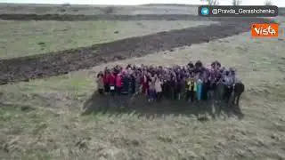 Il geoglifo a forma di Z realizzato nella regione di Belgorod, in Russia