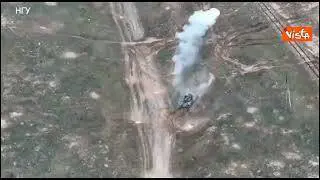L'esercito ucraino distrugge un carro armato russo vicino Rubizhne