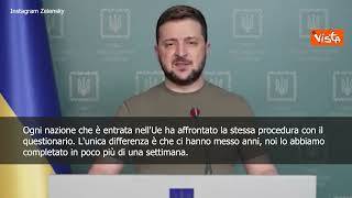 Zelensky: "Consegnato questionario per adesione Ue, speriamo in risposta rapida"