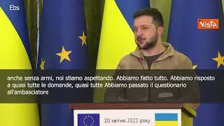 Zelensky: "Ingresso nell'Ue è nostra priorità"