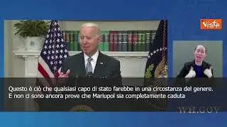 Biden: "Non ci sono prove caduta di Mariupol"