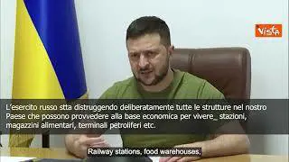 SOTTOTITOLI Zelensky all'Fmi: "Ucraina ha bisogno di 7 miliardi al mese"