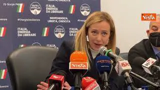 Meloni: "Sono di centro destra e voglio rappresentarlo, non ho piani B su riposizionamento"