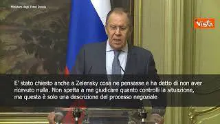 SOTTOTITOLI Lavrov: "Negoziati con Ucraina per ora sono in stallo"
