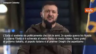 SOTTOTITOLI Zelensky: "Italia al nostro fianco, aspettiamo Draghi"