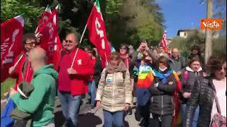 Marcia della Pace, la partenza dai Giardini del Frontone di Perugia