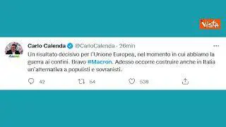 Presidenziali Francia, gli auguri della politica italiana a Macron