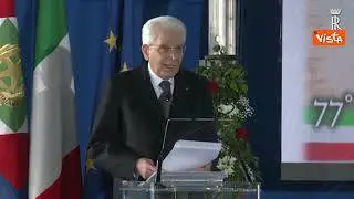 Mattarella: "Resistenza è chi si oppone a invasione straniera contraria al diritto"
