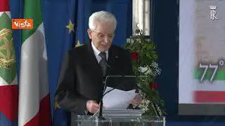 25 Aprile, Mattarella: "Con l'8 settembre riscoprimmo il senso di Patria"