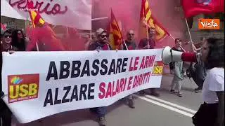 "Giù le armi, su i salari", il corteo dell'Usb per il 25 Aprile a Bologna