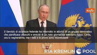 Putin: "Sventato attacco a giornalista russo"