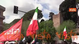 25 aprile, ecco le immagini della manifestazione dell'Anpi a Roma