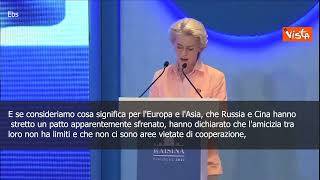 SOTTOTITOLI Von der Leyen in India: "Risposta a Russia deciderà futuro sistema internazionale"