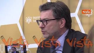 Giorgetti: "Paese ha bisogno di un ambiente fertile per l'imprenditoria femminile"